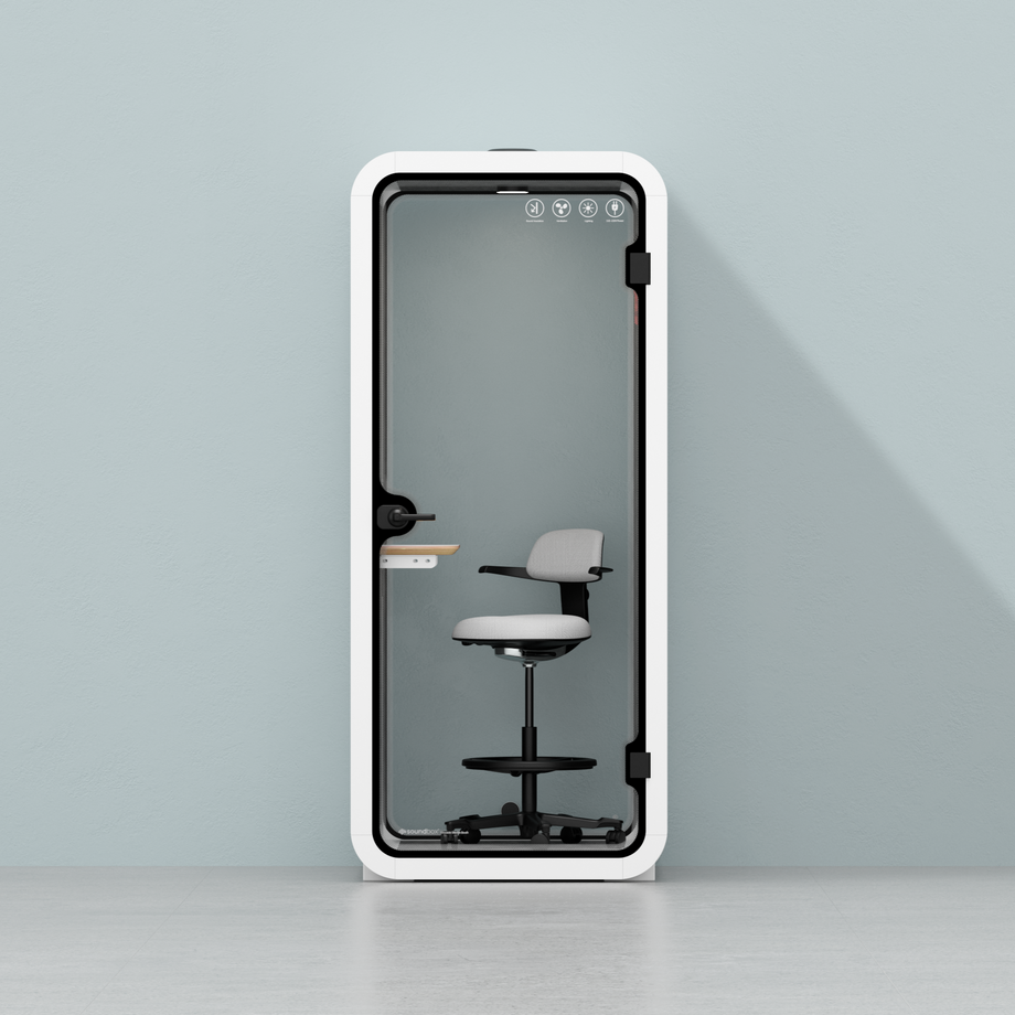 Cápsula Quell DoblarWhite / Dark Grey / With Furniture
