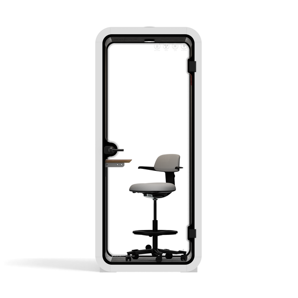 Cápsula Quell DoblarWhite / Dark Grey / With Furniture