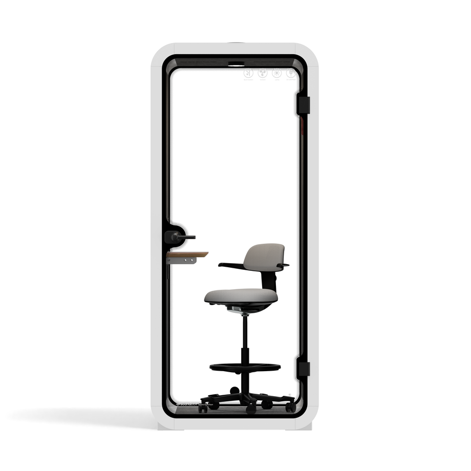 Cápsula Quell DoblarWhite / Dark Grey / With Furniture