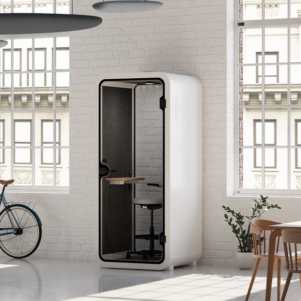 Cápsula Quell DoblarWhite / Dark Grey / With Furniture