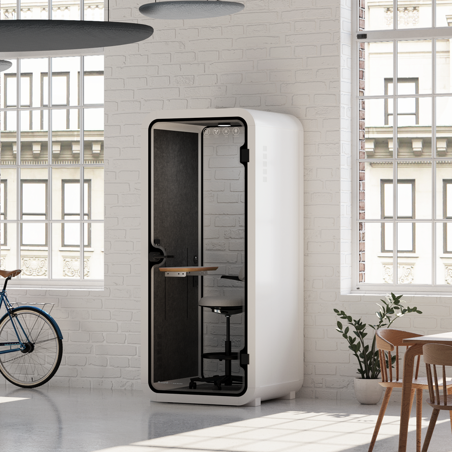 Cápsula Quell DoblarWhite / Dark Grey / With Furniture