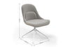 A Bloom Scandinavian Style Chair with dimensions indicated on a white background. The dimensions are width 550mm, depth 620mm, height 820mm and seat height 450mm.