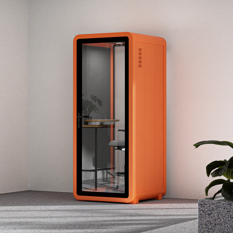 Quell - Flex - colega de trabalho - soloOrange / Dark Grey / With Furniture