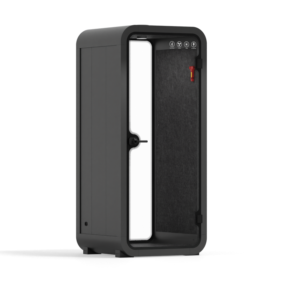 Office Pod Quell Akustik Charcoal / No Furniture / Dark Grey