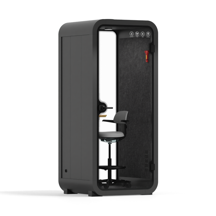 Kapsure biurowe Quell PrzewódCharcoal / Dark Grey / With Furniture