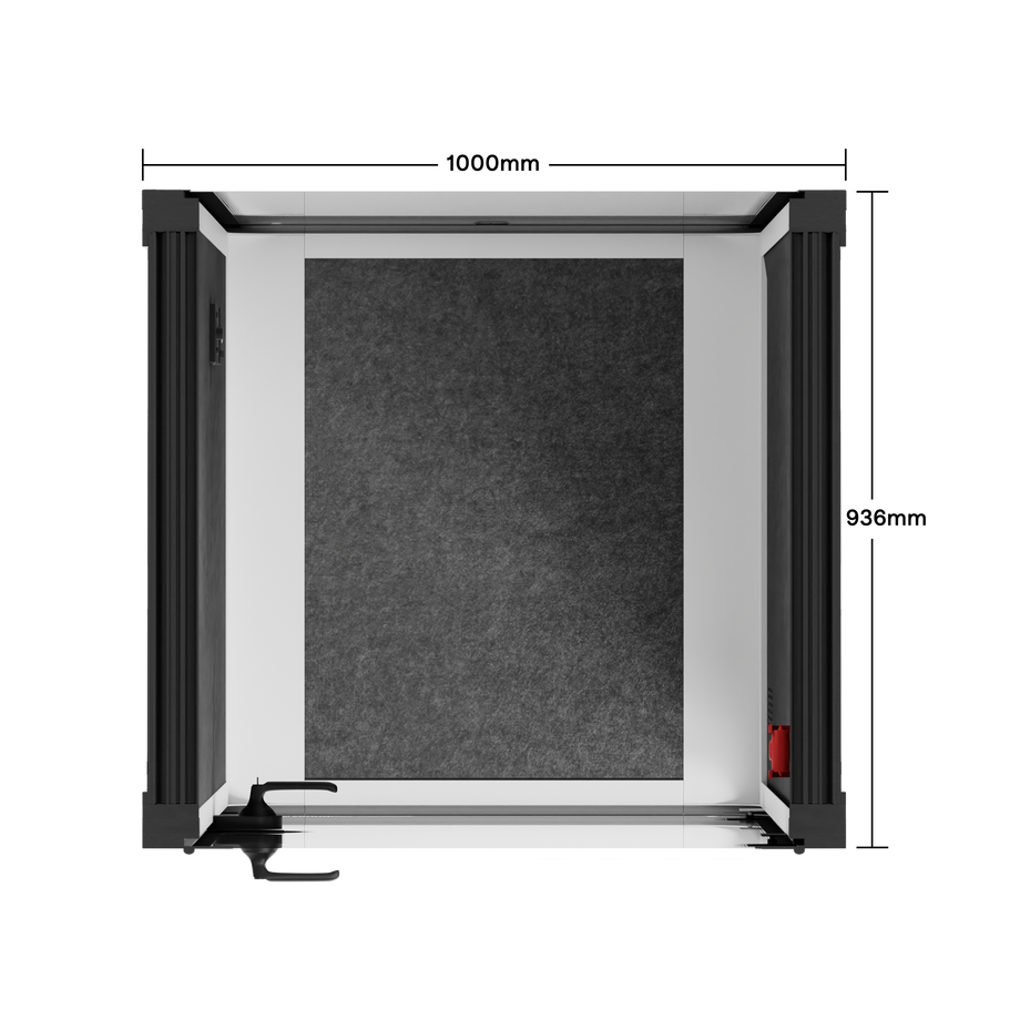 Office Pod Quell Akustik White / No Furniture / Dark Grey