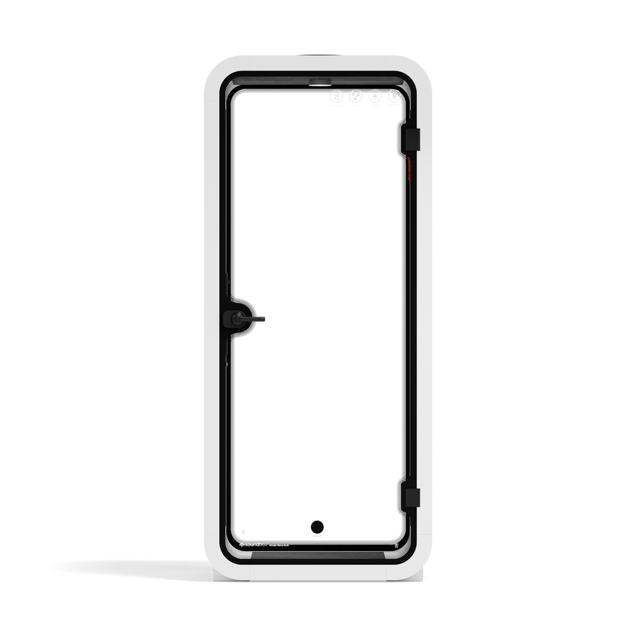 Office Pod Quell Akustik White / No Furniture / Dark Grey
