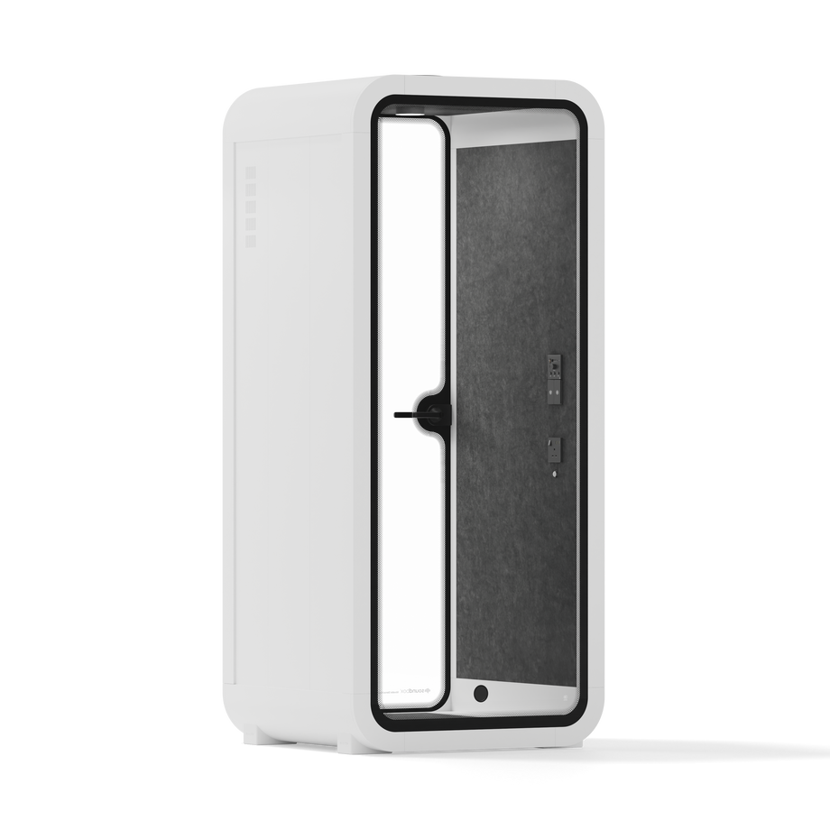 Office Pod Quell Akustik White / No Furniture / Dark Grey
