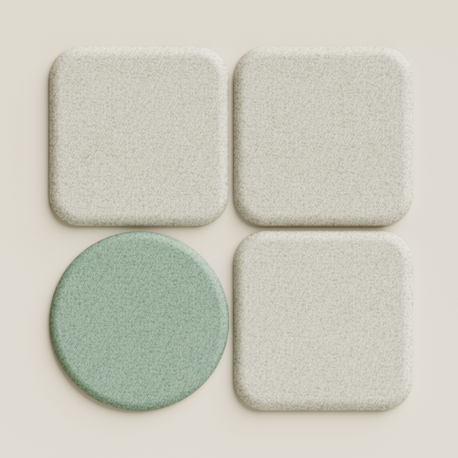 Acoustic Wall PanelTeal / Round / 60cm by 60cm