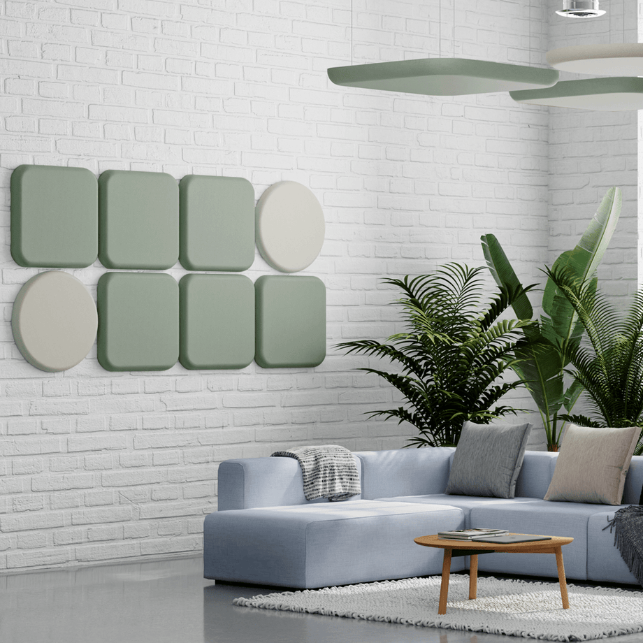 Acoustic Wall PanelTeal / Round / 60cm by 60cm