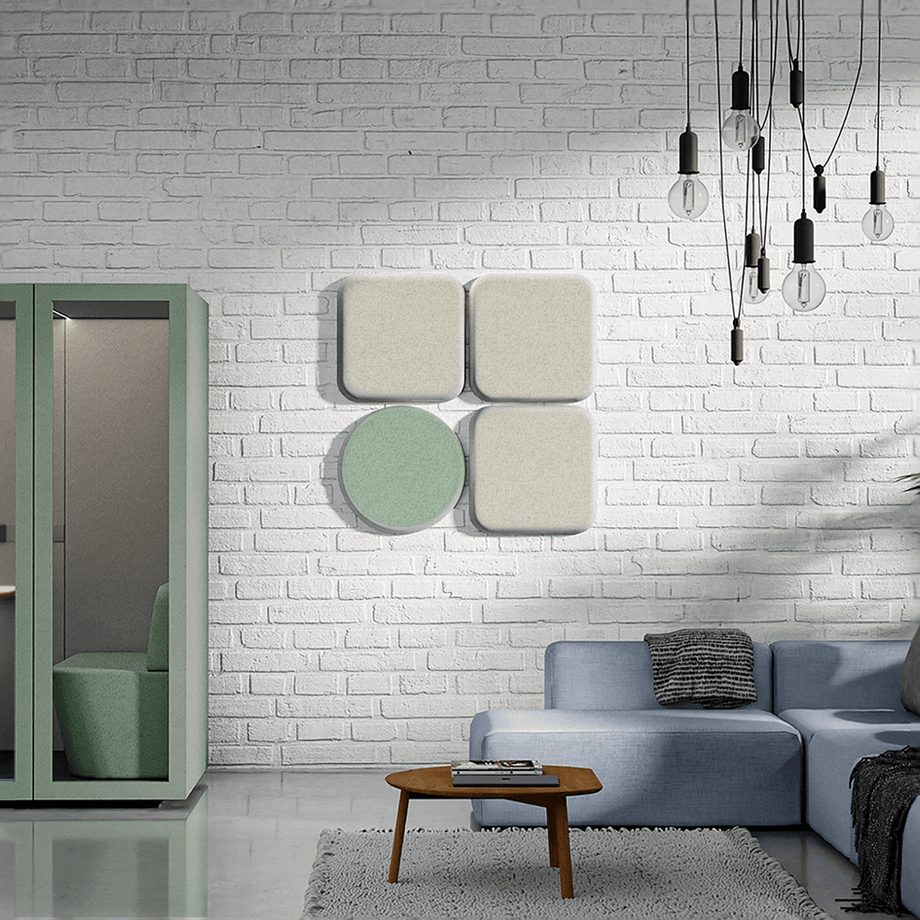 Acoustic Wall PanelTeal / Round / 60cm by 60cm