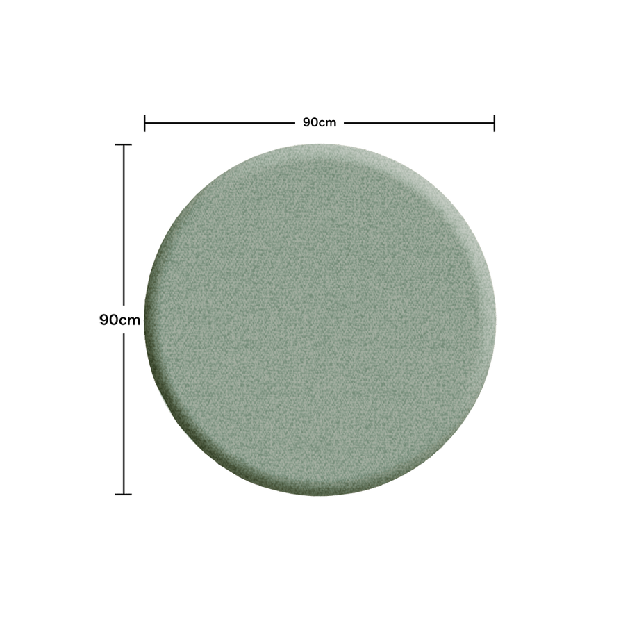 Acoustic Wall PanelTeal / Round / 90cm by 90cm
