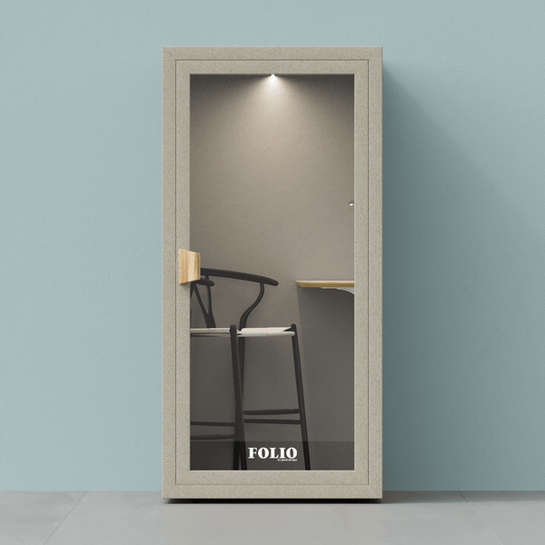 Office Phone Booth Folio - Stand UpFolio Beige / Furniture Set 2