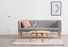 Mayor Style - Mayor Style - Mayor Style Three Seater Sofa, Light Gray Wool and Ash - Image 8