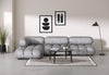 Bellini Sectional - Light Gray Velvet - Image 9
