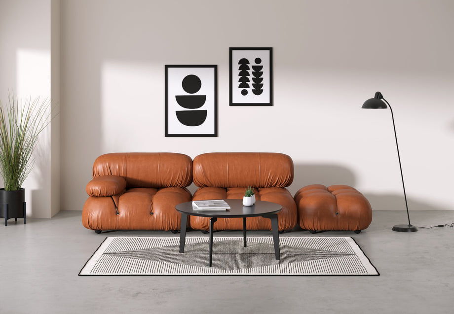 Sofá BelliniTan Premium Leather