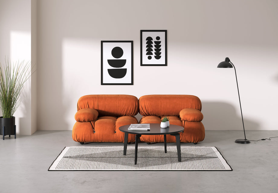 Sofá BelliniApricot Velvet