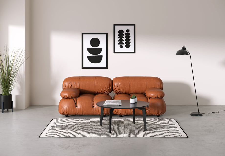Sofá BelliniTan Premium Leather