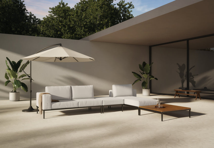 MarcusMarcus - Marcus Outdoor Two Seater Sofa, Left Arm, Shell Performance Weave