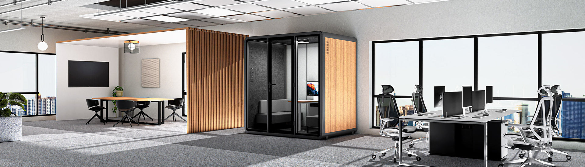 Quell - Coworker - 4 Person Meeting Booth