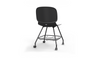 Aarhus Eiffel Chair V2 by Quell Design — a task/education chair in classic black with a contoured moulded polypropylene seat, smooth-rolling four-wheel base and metal mesh storage under seat. Designed for classrooms or offices, it offers ergonomic support, mobility and organised practicality for learning and working environments.