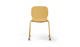 Aarhus Wheelie Chair by Quell Design — contemporary office chair with moulded polypropylene shell in a ginger finish, mounted on a set of smooth-glide swivel castors and a black powder-coated steel base. Ideal for dynamic work environments, home offices or collaborative spaces offering mobility, ergonomic comfort and Scandinavian minimalist style.