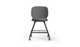 Aarhus Eiffel Chair V2 by Quell Design — a task/education chair in classic black with a contoured moulded polypropylene seat, smooth-rolling four-wheel base and metal mesh storage under seat. Designed for classrooms or offices, it offers ergonomic support, mobility and organised practicality for learning and working environments.