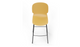 Aarhus counter stool reverse view product shot on white background, modern seating for contemporary areas, offices, and workspaces, ginger colour.